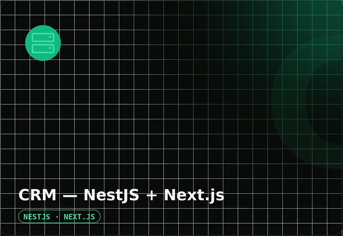 CRM (NestJS + Next.js) preview